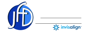 The image displays a logo with text that reads JOOLY FAMILY DENTAL above a graphic of a tooth, followed by an acronym JFD, which stands for Jolly Family Dental. Below the acronym, there is a website address www.jollydentalfamily.com . The logo also features a stylized letter D with a blue design element and a small graphic of a globe with a flag on top to the right of the text.